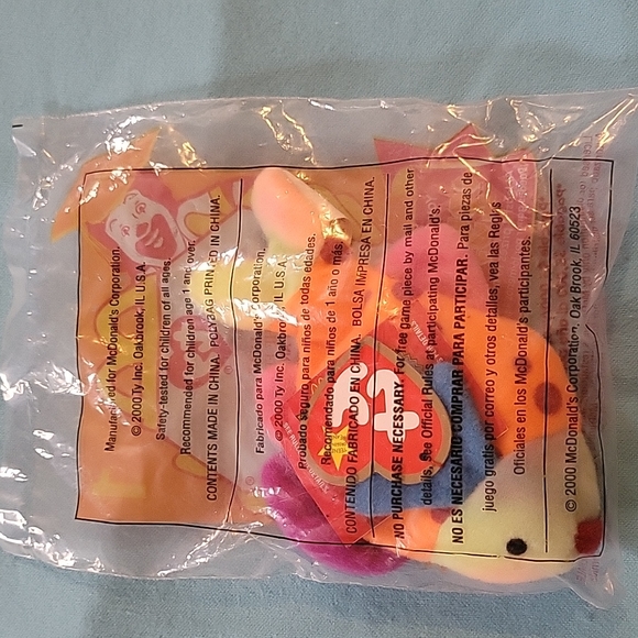 TY 2000 Lips Teenie Beanie Baby #1 - Picture 2 of 2